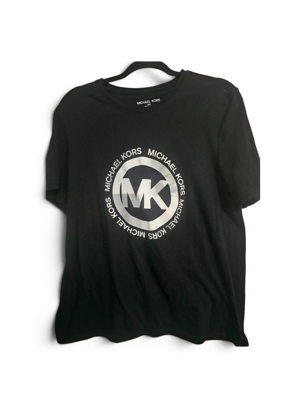 Michael Kors Black Short-Sleeve Logo Tee